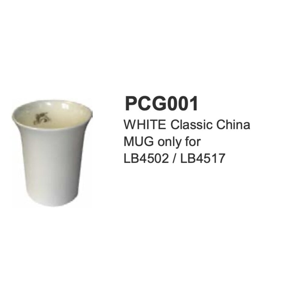 Lefroy Brooks LB White Classic china mug only PCG001