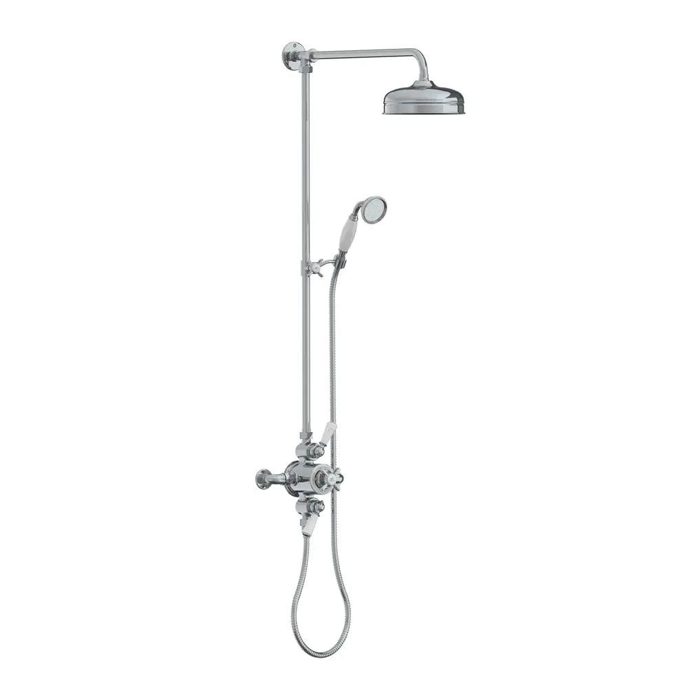 Lefroy Brooks 1900 Classic LB1900 Classic Godolphin opbouw douche-set met 8" douchekop en handdouche GDE-8754