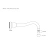 Perrin & Rowe Victorian Country 255mm wall bath spout E.3785