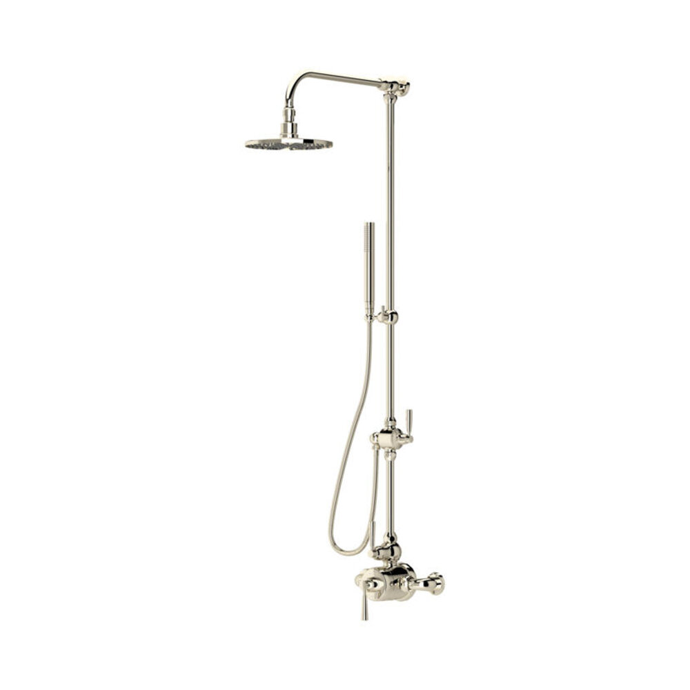 Opbouw doucheset met 8" kopfdouche en handdouche E.LSSE Perrin & Rowe Langbourn Opbouw doucheset met 8" kopfdouche en handdouche E.LSSE