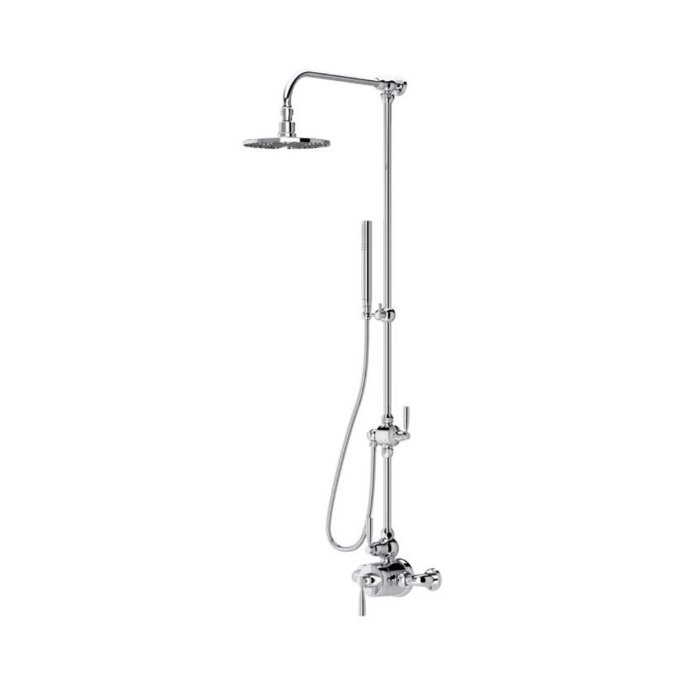 Aufputz Duschset mit 8" Regendusche und Handdusche E.LSSE Perrin & Rowe Langbourn Aufputz Duschset mit 8" Regendusche und Handdusche E.LSSE