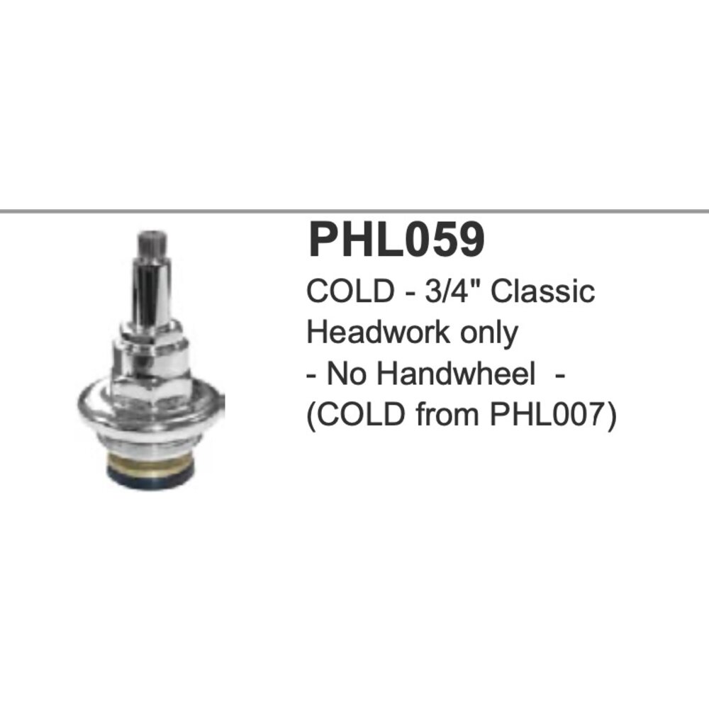 Lefroy Brooks LB 3/4" Classic headwork only (COLD) PHL059