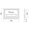 BU Dual Flush Betätigungsplatte mit UP-SpülkastenWCF98X45R Burlington BU Dual Flush Betätigungsplatte mit UP-SpülkastenWCF98X45R