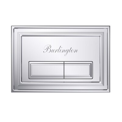 BU Dual Flush Betätigungsplatte mit Spülkasten und Rahmen - Wand-WC