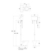 Guild Hooghang toilet met porseleinen hendel, achteruitlaat (PK), toiletpot zonder spoelrand BB Guild Guild Hooghang toilet met porseleinen hendel, achteruitlaat (PK), toiletpot zonder spoelrand