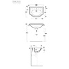 Arcade 67cm basin AR835 Simas Arcade Arcade 67cm basin AR835