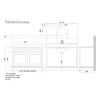 Bathroom vanity Shaker Fullham SF120 TCH Shaker Bathroom vanity Shaker Fullham SF120