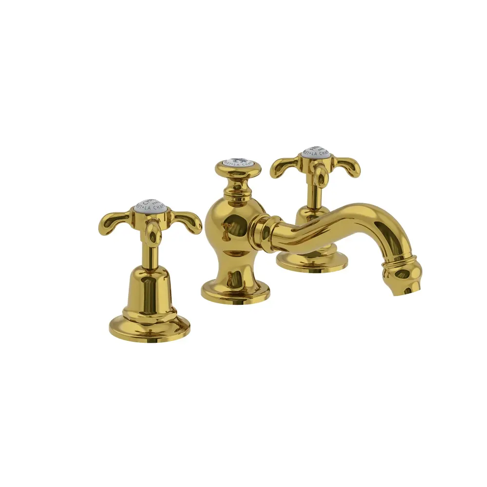 Lefroy Brooks 1910 La Chapelle LB1910 La Chapelle 3-hole basin mixer with crossheads FH1204