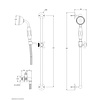 LB1910 La Chapelle sliding rail set with rail, hand shower, hose and wall outlet FR1727 Lefroy Brooks 1910 La Chapelle LB1910 La Chapelle sliding rail set with rail, hand shower, hose and wall outlet FR1727