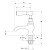 LB1900 Classic Black pillar taps BL8022 Lefroy Brooks 1900 Classic Black LB1900 Classic Black pillar taps BL8022