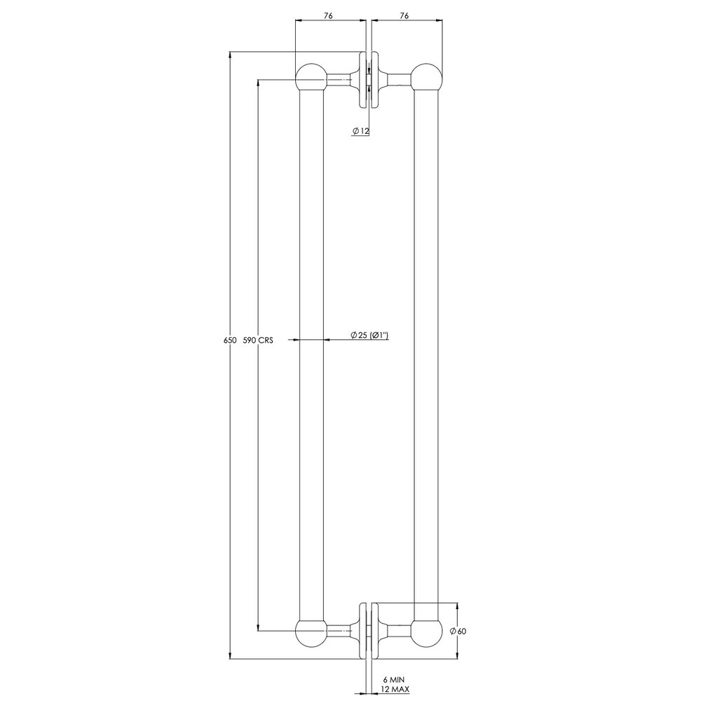 Lefroy Brooks 1900 Classic LB1900 Classic  shower door handle LB4683