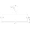 LB1950 Belle Aire Towel rail 502mm (standard 20") RT4935 Lefroy Brooks 1950 Belle Aire LB1950 Belle Aire Towel rail 502mm (standard 20") RT4935