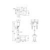 BB Edwardian Bespoke Medium level toilet with porcelain cistern - p-trap - Medici