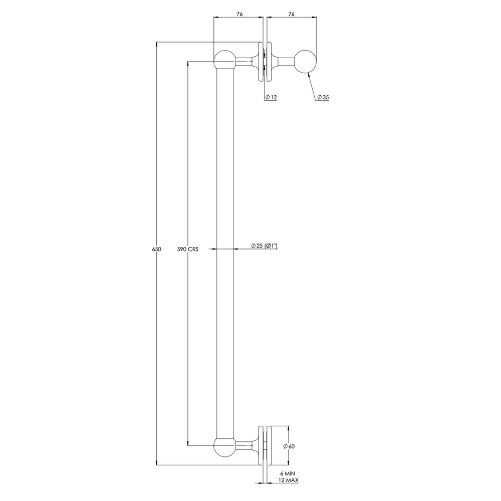 Lefroy Brooks 1900 Classic LB1900 Classic  Duschtürgriff LB4682