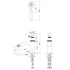 Guild 1-hole basin mixer with lever GU114DN BB Guild Guild 1-hole basin mixer with lever GU114DN