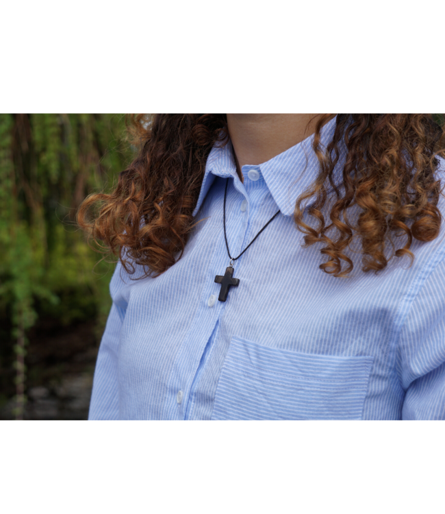 Ketting met agaat kruis