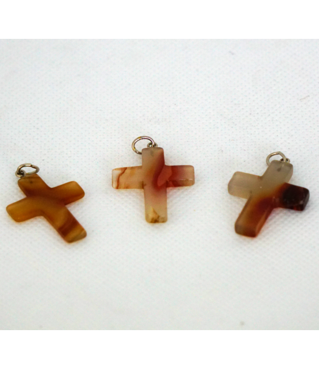 Ketting met carneool kruis