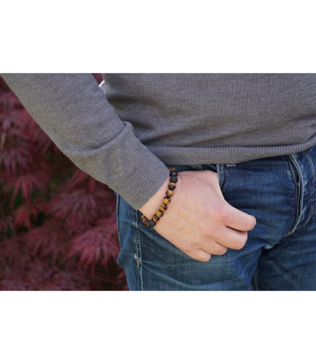 Tijgeroog powerbead  armband