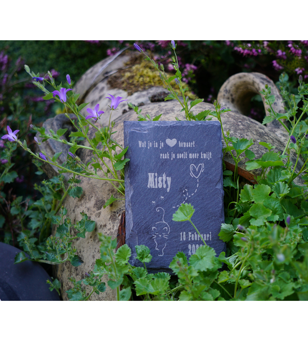thumbnail: Relaxdays Gedenksteen Voor Katten – Weervaste Herdenkingssteen Met Engel Voor In De Tuin