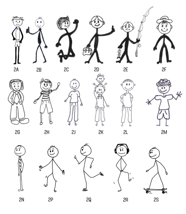 Stenen huisnaambord met tekening van familie