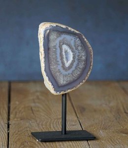 Edelstein Geode auf Sockel | Achat
