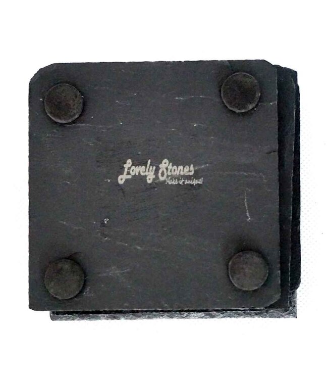 Stenen onderzetters Alfa  Romeo Spider met je eigen kenteken of naam