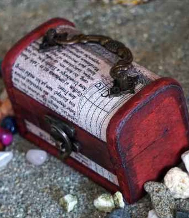 Schatkistje gepersonaliseerd, naar wens gevuld met edelsteentjes