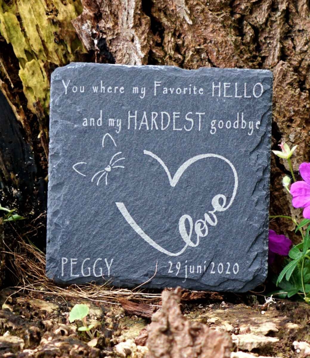 thumbnail: Relaxdays Gedenksteen Voor Katten – Weervaste Herdenkingssteen Met Engel Voor In De Tuin