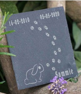 Memorial stone for Rabbit | Slate