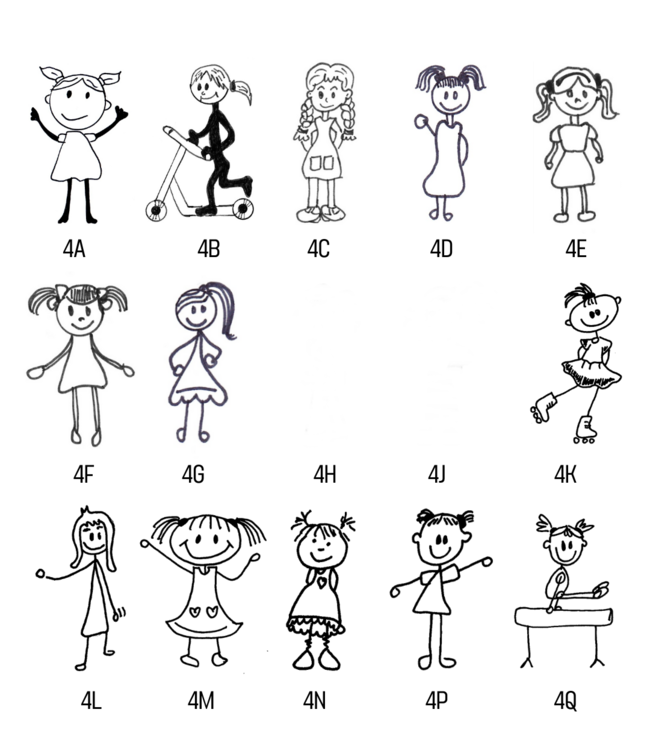 Stenen huisnaambord met tekening van gezin