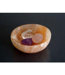 Selenite with Golden triangle