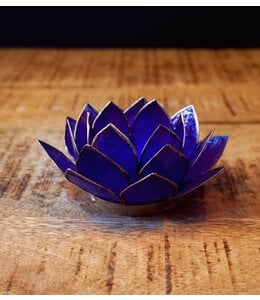 Teelichthalter Lotus | Lila