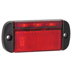 LED marker light red | 12-24v | 40cm. cable