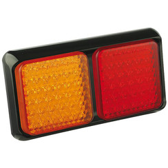 LED rear light with black border | 12-24v | 40cm. cable