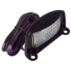 LED license plate light | 12-24v | 100cm. Cable & Connector 1P