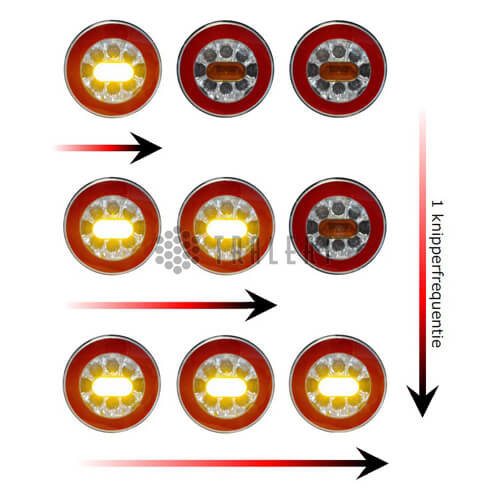 TRALERT® Dynamische knipperlicht module 24v