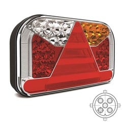 Right | LED rear light with license plate light | 12-36V | 5 pins