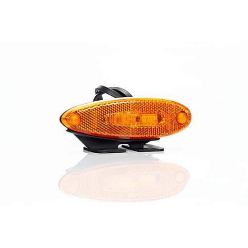 Fristom LED markeerlicht amber  | 12-24v | 50cm. kabel