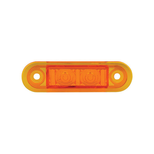LED Autolamps  LED markeerlicht amber inbouw  | 12-24v | 20cm. kabel