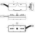 Fristom Rechts | LED Trailerlamp | dynamisch knipperlicht | 9-36vv | 7PIN | Super Seal | 200cm. kabel