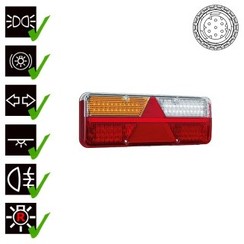 Links | LED trailerlamp | dynamisch knipperlicht  | 9-36v | 7-PIN