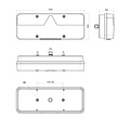 Fristom Links | LED trailerlamp | dynamisch knipperlicht  | 9-36v | 200cm. kabel