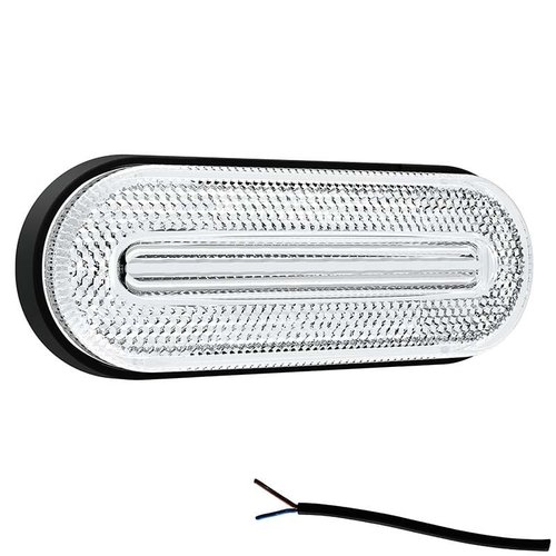 Fristom LED markeringslicht wit  | 12-24v | 50cm. kabel