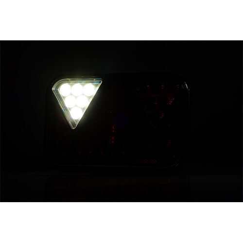 Fristom Rechts | LED achterlicht met achteruitrijlicht | 12v | 100cm. kabel