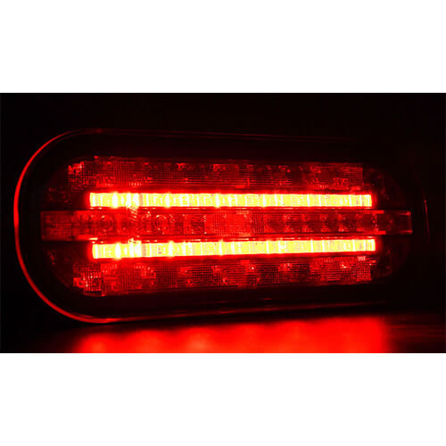 Fristom Compact LED rear light with dynamic flashing | 12-24v |