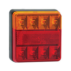 Compact LED rear light without license plate light 12V 40cm. cable