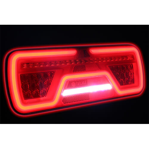 TRALERT® Links, Neon LED-Rücklicht, dynamische Blinken