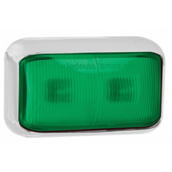 LED marker light green | 12-24v | 40cm. cable