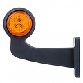 TRALERT® LED pendellamp amber, haakse steel & heldere lens,  | 12-24v |