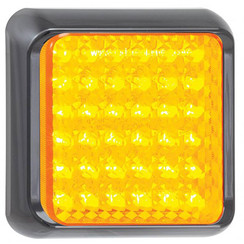 LED-Taschenlampe mit schwarzem Rand | 12-24V | 40cm. Kabel